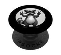 Funny Raccoon Cool Raccoon Chill Raccoon PopSockets PopGrip Adesivo