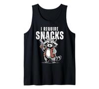 Funny Raccoon | I Require Snacks Cute Animal Lover Tee Canotta