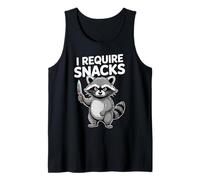 Funny Raccoon I Require Snacks Cute Animal Lover Tee Canotta