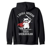 Funny Raccoon - I Shall Shenan Then Shenanigan Felpa con Cappuccio
