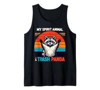 Funny Raccoon, il mio animale spirituale è un panda spazzatura Funny Panda Canotta