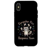 Funny Raccoon, squadra antincendio di Dumpster Custodia per iPhone X/XS