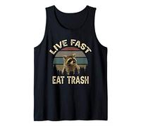 Funny Racoon Live Fast Eat Trash Canotta