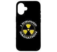 Funny Radiation Cancer Awareness Survived Radiation Warrior Custodia per iPhone 16