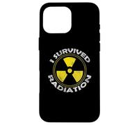 Funny Radiation Cancer Awareness Survived Radiation Warrior Custodia per iPhone 16 Pro Max