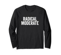 Funny Radical Moderate Republican Democrat Politics Design Maglia a Manica