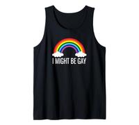 Funny Rainbow Pride Humor I Might Be Gay Statement Tee Canotta