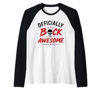 Funny Recovey Positive Comeback Officially Back To Awesome Maglia con Maniche Raglan