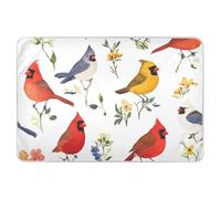 Funny Red Birds Extra Large Resuable Bed Underpads Soft Absorable Sheet Cover Underpads Slip-Resistant Bed Liners for Baby Boys Girls 132,1 cm L x 86,4 cm W