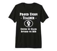 Funny Red for Ed SpEd Union Thug United We Stand Divided Beg Maglietta Premium