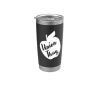 Funny Red For Ed Union Thug Retro SpEd Teacher Appreciation Bicchiere termico in acciaio inox doppia parete