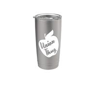 Funny Red For Ed Union Thug Retro SpEd Teacher Appreciation Bicchiere termico in acciaio inox doppia parete