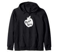 Funny Red for Ed Union Thug Retro SpEd Teacher Appreciation Felpa con Cappuccio