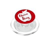 Funny Red For Ed Union Thug Retro SpEd Teacher Appreciation PopSockets PopGrip per MagSafe