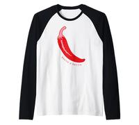 Funny Red pepper chili Food spicy hot you are a hottie Maglia con Maniche Raglan