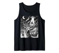 Funny Reindeer Taking a Selfie with Santa UFO Christmas Boys Canotta