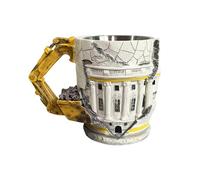 Funny Resin Mug Adults - Demolition Cup Men Women Home Office Daily Tea Water Milk | Reusable Drinkware with Creatives Shape, Smooth Grip Design for Desk Decor Morning Coffee Breaks Hot Cold Beverages