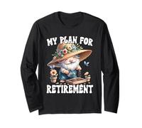 Funny Retirement Plan Garden Gnome For Retired Mom And Dad Maglia a Manica