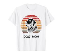 Funny Retro Golden Retriever Dog Mum Maglietta