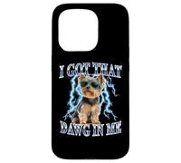 Funny Retro Got That Dawg In Me Yorkshire Terrier Dog Lover Custodia per iPhone 15 Pro