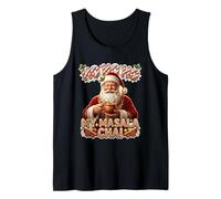 Funny Retro Santa Masala Chai Tea Christmas Humor Canotta
