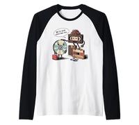 Funny Retro Tech, supporto obsoleto, cassetta CD, VHS Maglia con Maniche Raglan
