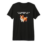 Funny Retro Video Game Pixel Gamer Welsh Corgi Dog Lover Maglietta Premium