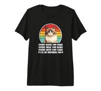 Funny Retro Vintage Every Snack Kitty Ragdoll Cat Lover Maglietta Premium