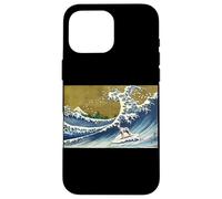 Funny Retro Vintage Surfing A Great Wave Dalmatian Lover Custodia per iPhone 16 Pro Max