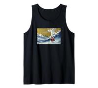 Funny Retro Vintage Surfing A Great Wave Grizzly Bear Lover Canotta