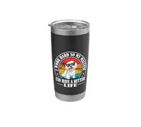 Funny Retro Vintage Work Hard Better Life Maltese Dog Lover Bicchiere termico in acciaio inox doppia parete