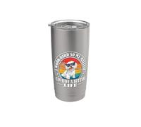 Funny Retro Vintage Work Hard Better Life Maltese Dog Lover Bicchiere termico in acciaio inox doppia parete