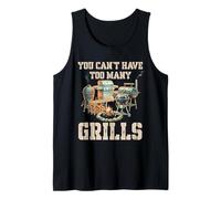 Funny Retro You Can't Have Too Many Grills BBQ Gear Grilling Canotta