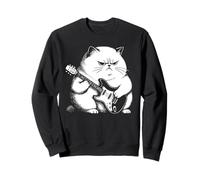 Funny Rock and Roll Cat Band, Rock Music Uomini Donne Bambini Felpa