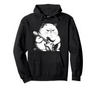 Funny Rock and Roll Cat Band, Rock Music Uomini Donne Bambini Felpa con Cappuccio