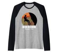 Funny Rock Climbing Mountaineering Rock Climber Gift Maglia con Maniche Raglan