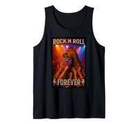 Funny Rock N Roll Forever Horse Rocker Concert Folla Surf Canotta