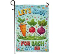 Funny Root Vegetable Pun Citazione Verdure Fantasioso Garden Flag 30,5 x | Fanciful gioco di parole, Bandiera del prato, Decorazione dell'orto, Illustrazione botanica gioiosa, Accenti all'aperto