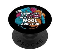 Funny Rug Tufting Gun New Zealand Wool Addiction PopSockets PopGrip Adesivo