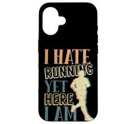 Funny Runner Odio correre eppure eccomi qui Running Lovers Custodia per iPhone 16