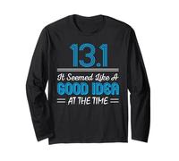 Funny Running 13.1 Miles Half Marathon Maglia a Manica