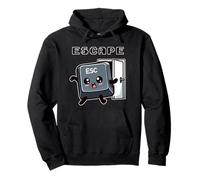 Funny Running Esc Key, Escape Room Enthusiast, Nerdy Escape Felpa con Cappuccio