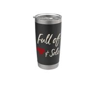 Funny Running Pun, Pieno di cuore e anima Bicchiere termico in acciaio inox doppia parete