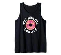 Funny Running Saying with Sweet Graphic Will Run for Donuts Canotta