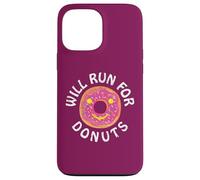 Funny Running Saying With Sweet Graphic Will Run For Donuts Custodia per iPhone 13 Pro Max