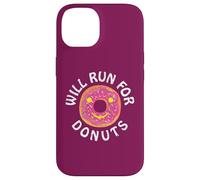 Funny Running Saying With Sweet Graphic Will Run For Donuts Custodia per iPhone 14