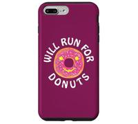 Funny Running Saying With Sweet Graphic Will Run For Donuts Custodia per iPhone 7 Plus/8 Plus