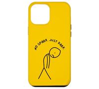 Funny Sad Stick Man Nessuna scintilla. Solo buio. Custodia per iPhone 12 Pro Max
