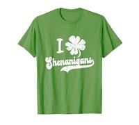Funny Saint Patricks Day Grunge Patty I Clover Shenanigans Maglietta