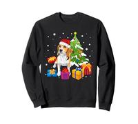 Funny Santa Beagle Dog Christmas Tree Gifts Xmas Matching Felpa